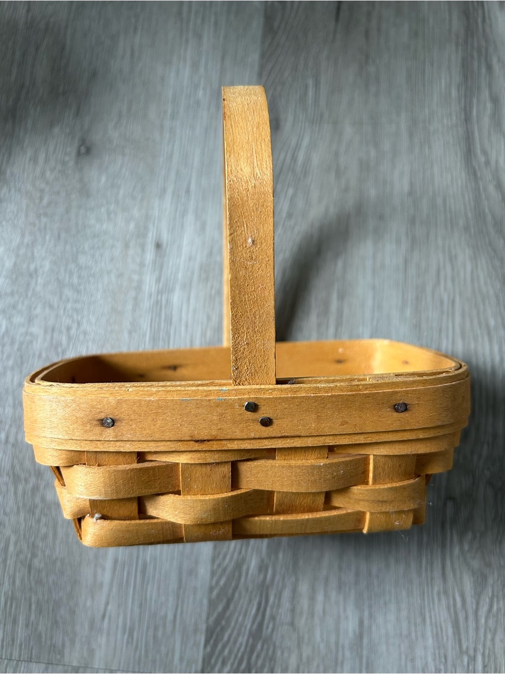 1998 Longaberger Parsley Booking Woven Basket